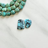 Medium Sky Blue Freeform Yungai Turquoise, Set of 2 Background