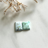 Small Faint Blue Square Sand Hill Turquoise, Set of 2 Background