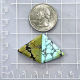 Large Mixed Triangle Mixed Turquoise, Set of 2 Dimensions