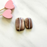 Medium Red Freeform White Buffalo Dolomite, Set of 2 Background