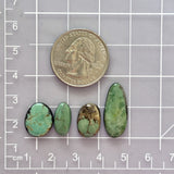Small Sea Green Mixed Carico Lake Turquoise, Set of 4 Dimensions