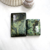 Large Sea Green Bar Crescent Lake Variscite, Set of 2 Background