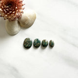 Small Sea Green Mixed Royston Turquoise, Set of 4 Background