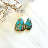 Large Sky Blue Teardrop Ithaca Peak Turquoise, Set of 2 Background