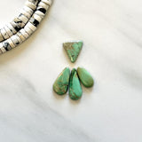 Small Lime Green Mixed Crescent Lake Variscite, Set of 4 Background