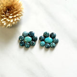 Small Mixed Mixed Mixed Turquoise, Set of 16 Background