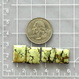 Medium Mint Green Square Treasure Mountain Turquoise, Set of 4 Dimensions