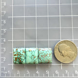 Large Mint Green Bar Namtso Lake Turquoise, Set of 3 Dimensions