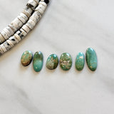 Small Sea Green Oval Royston Turquoise, Set of 6 Background