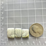 Small Light Yellow Bar Crescent Lake Variscite, Set of 3 Dimensions