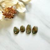 Small Earth Brown Mixed Royston Turquoise, Set of 4 Background