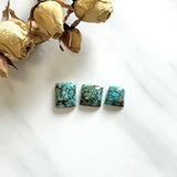 Small Sky Blue Square Wild Horse Turquoise, Set of 3 Background