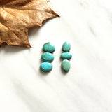 Small Sky Blue Mixed Kingman Turquoise, Set of 6 Background