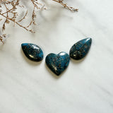 Medium Ocean Blue Mixed Ithaca Peak Turquoise, Set of 3 Background