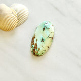 Large Mint Green Oval Crescent Lake Variscite Background