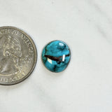 Small Sky Blue Round Bisbee Turquoise Dimensions