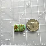 Small Bamboo Green Mixed Bamboo Mountain Turquoise, Set of 2 Dimensions