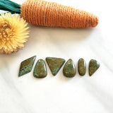 Small Mint Green Mixed Treasure Mountain Turquoise, Set of 6 Background