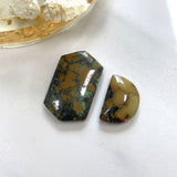 Large Earth Brown Mixed Treasure Mountain Turquoise, Set of 2 Background