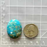 Large Sky Blue Oval Ithaca Peak Turquoise Dimensions