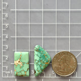 Large Mint Green Mixed Namtso Lake Turquoise, Set of 2 Dimensions