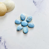 Small Sky Blue Freeform Golden Hills Turquoise, Set of 7 Background