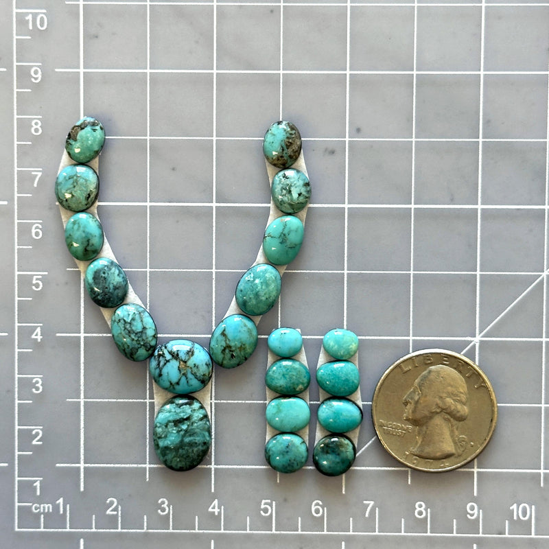 Small Sky Blue Mixed Yungai Turquoise, Set of 20 - Turquoise Moose
