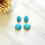 Small Sky Blue Mixed Sleeping Beauty Turquoise, Set of 4 Background