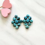 Small Sky Blue Round Yungai Turquoise, Set of 18 Background