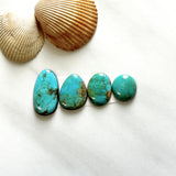 Small Sky Blue Mixed Tyrone Turquoise, Set of 4 Background