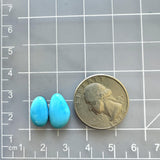 Small Sky Blue Mixed Sleeping Beauty Turquoise, Set of 2 Dimensions