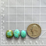 Small Sky Blue Mixed Lone Mountain Turquoise, Set of 3 Dimensions