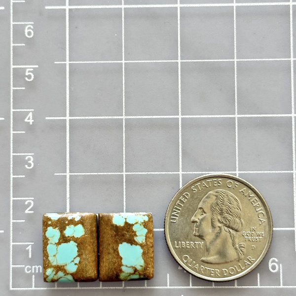 Small Sky Blue Bar Royston Turquoise, Set of 2 Dimensions