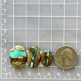 Medium Sky Blue Mixed Royston Turquoise, Set of 3 Dimensions
