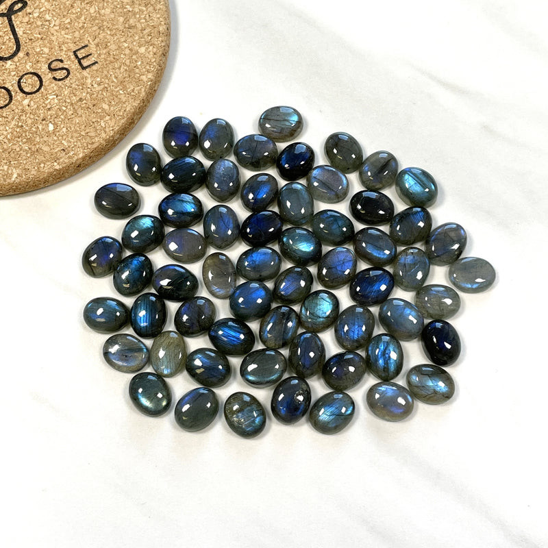 9x11mm Oval Labradorite, Set of 4