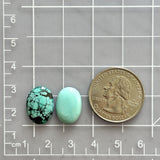 Small Sky Blue Mixed Mixed Turquoise, Set of 2 Dimensions