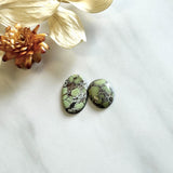 Large Faint Green Mixed Treasure Mountain Turquoise, Set of 2 Background