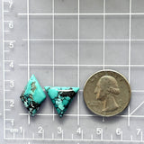 Small Sky Blue Mixed Yungai Turquoise, Set of 2 Dimensions