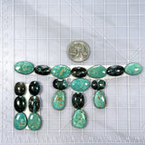 Small Mixed Mixed Mixed Turquoise, Set of 20 Dimensions