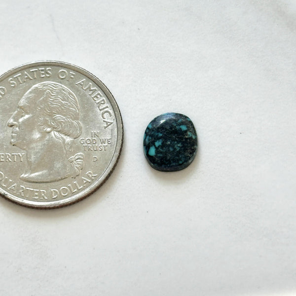 Small Deep Blue Round Lander Blue Turquoise Dimensions