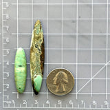 Large Mint Green Surfboard Crescent Lake Variscite, Set of 2 Dimensions