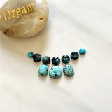 Small Sky Blue Mixed Yungai Turquoise, Set of 10 Background
