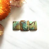 Small Earth Brown Bar Treasure Mountain Turquoise, Set of 3 Background