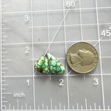 Small Sea Green Mixed Yungai Turquoise, Set of 2 Dimensions