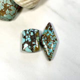 Medium Sky Blue Mixed Yungai Turquoise, Set of 2 Background