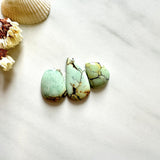 Small Faint Green Mixed Crescent Lake Variscite, Set of 3 Background