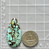 Large Sky Blue Teardrop Number 8 Turquoise Dimensions