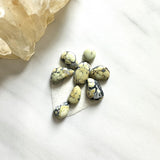 Small Light Yellow Mixed Crescent Lake Variscite, Set of 8 Background