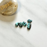 Small Sky Blue Mixed Sonora Turquoise, Set of 5 Background
