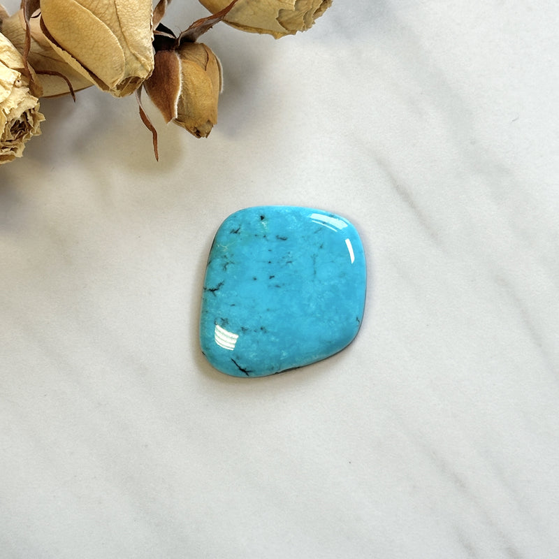 Large Sky Blue Freeform Kingman Turquoise Background